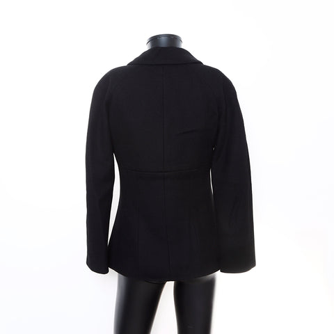 Chanel Mesh Zip Blouson/Size:36 Jacket Black WS7182