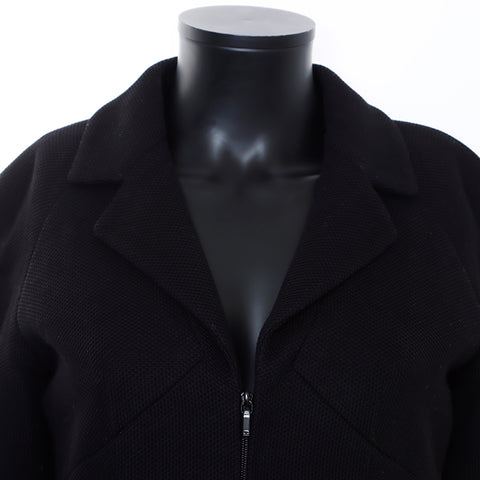 Chanel Mesh Zip Blouson/Size:36 Jacket Black WS7182