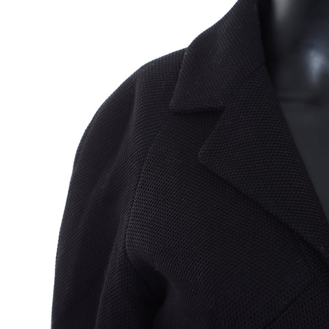 Chanel Mesh Zip Blouson/Size:36 Jacket Black WS7182