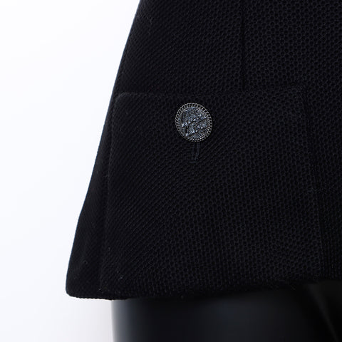 Chanel Mesh Zip Blouson/Size:36 Jacket Black WS7182