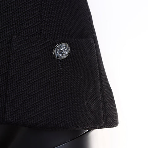 Chanel Mesh Zip Blouson/Size:36 Jacket Black WS7182