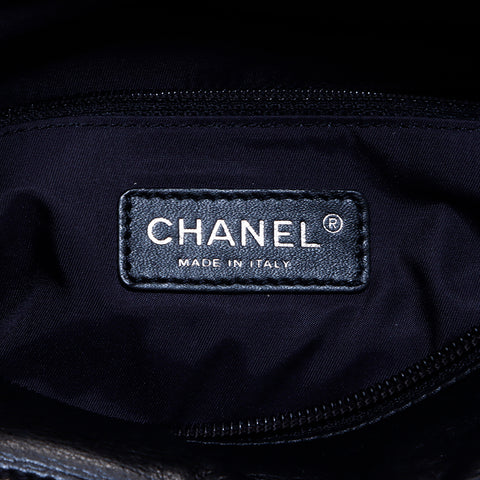 シャネル CHANEL バリビアリッツ ファー ハンドバッグ ブラック WS7198