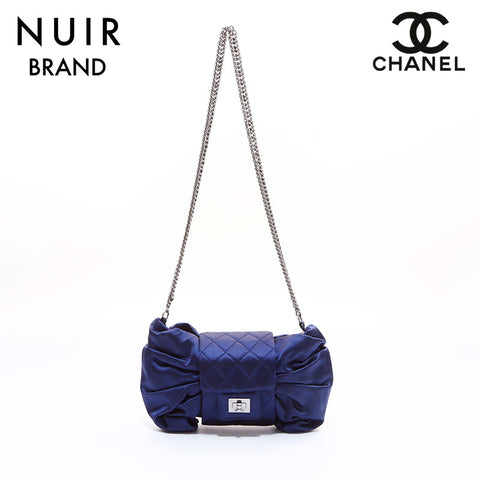 シャネル CHANEL 2.55 マトラッセ ショルダーバッグ ブルー WS7199