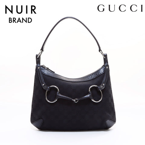 Gucci GG Canvas Handbag Black WS7205