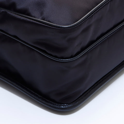 PRADA Logo Shoulder Bag Black WS7215