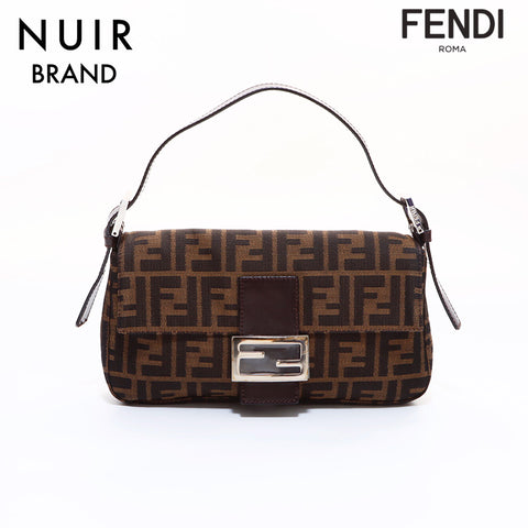 フェンディ FENDI マンマバケット ズッカ柄 ハンドバッグ ブラウン WS7220