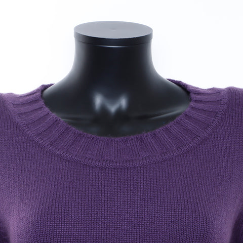 Chanel Coco Mark Size 40 Knit Purple WS7231