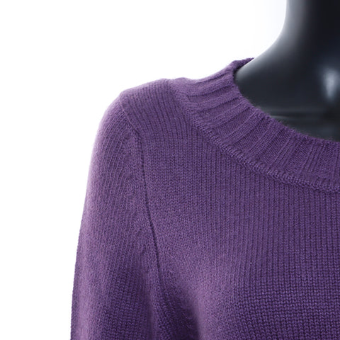 Chanel Coco Mark Size 40 Knit Purple WS7231