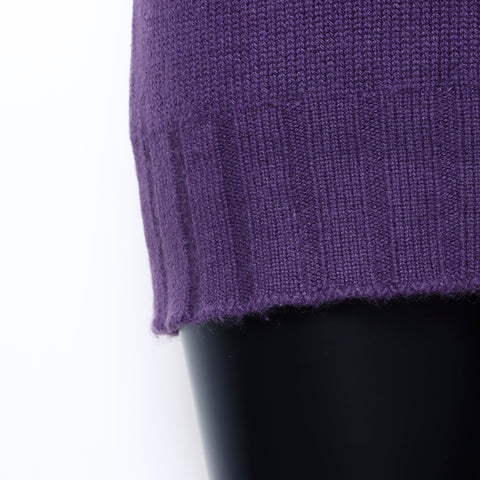 Chanel Coco Mark Size 40 Knit Purple WS7231