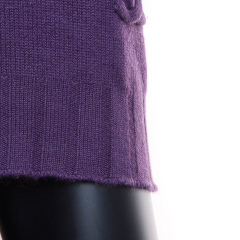 Chanel Coco Mark Size 40 Knit Purple WS7231
