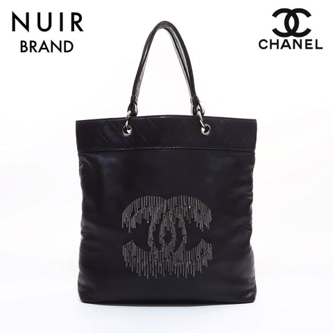 Chanel CHANEL Chain Coco Mark Tote Bag Black WS7239
