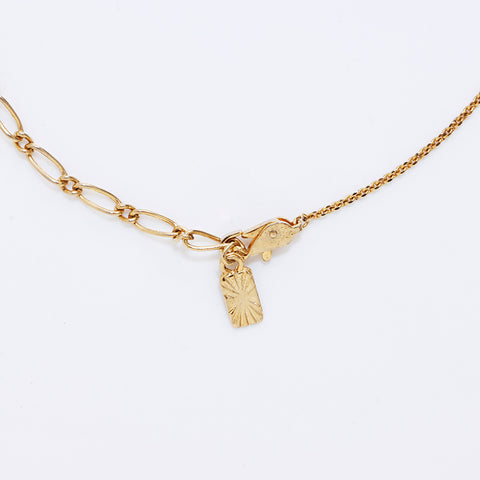 YVES SAINT LAURENT Collier pierres de couleur or WS7243