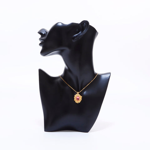 YVES SAINT LAURENT Collier pierres de couleur or WS7243