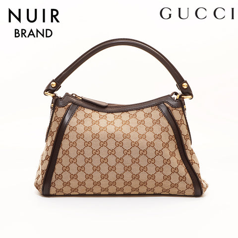 Gucci GG Canvas Handbag Beige WS7246