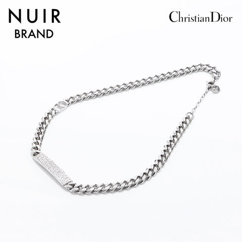 クリスチャンディオール Christian Dior トロッター ネックレス シルバー WS7247