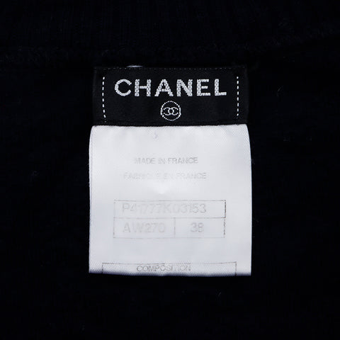 シャネル CHANEL サイズ38 半袖シャツ ネイビー WS7275