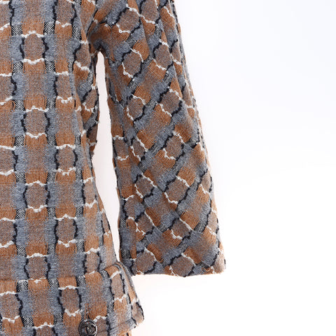 Chanel CHANEL Tweed Coco Button Zip-Up Size 38 Coat Multicolor WS7277