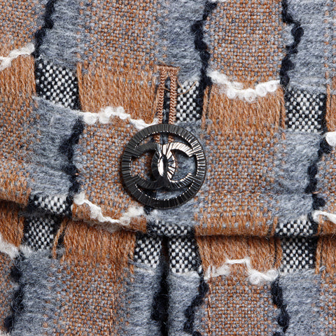 Chanel CHANEL Tweed Coco Button Zip-Up Size 38 Coat Multicolor WS7277