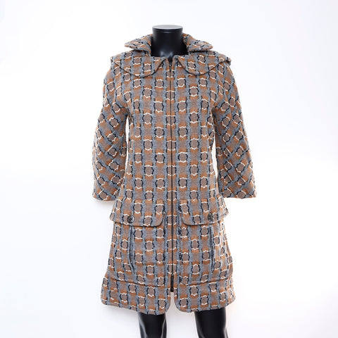 Chanel CHANEL Tweed Coco Button Zip-Up Size 38 Coat Multicolor WS7277