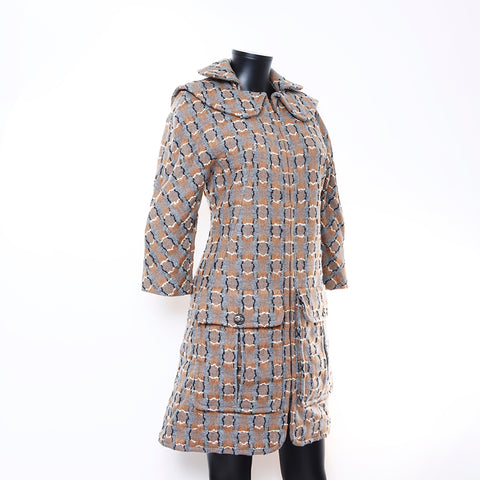 Chanel CHANEL Tweed Coco Button Zip-Up Size 38 Coat Multicolor WS7277