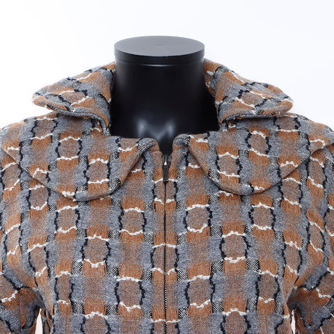 Chanel CHANEL Tweed Coco Button Zip-Up Size 38 Coat Multicolor WS7277