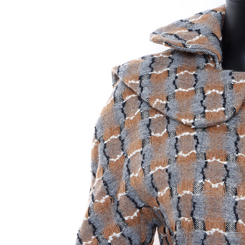 Chanel CHANEL Tweed Coco Button Zip-Up Size 38 Coat Multicolor WS7277
