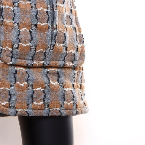 Chanel CHANEL Tweed Coco Button Zip-Up Size 38 Coat Multicolor WS7277