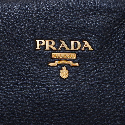 プラダ PRADA レザー2WAY トートバッグ ブラック WS7282