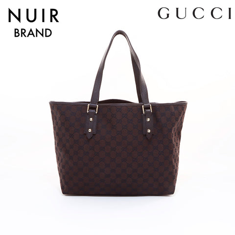 Gucci GG Canvas Tote Bag Brown WS7298