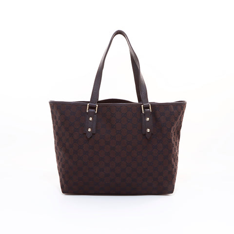 グッチ GUCCI GGキャンバス トートバッグ ブラウン WS7298