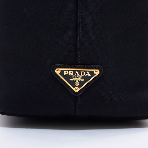 プラダ PRADA ジャガード ハンドバッグ ブラック WS7301