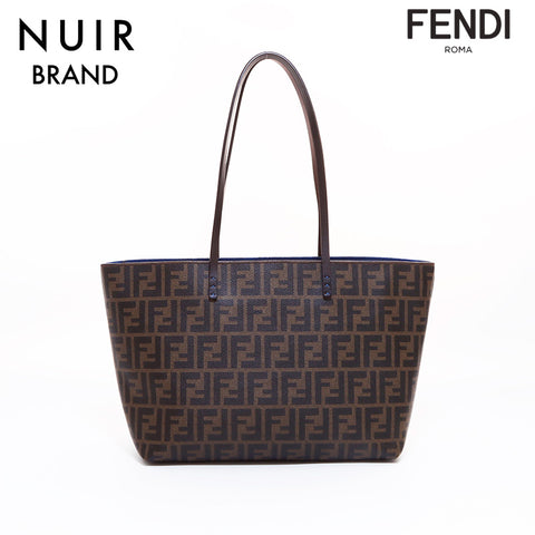 FENDI Zucca pattern PVC tote bag brown WS7305