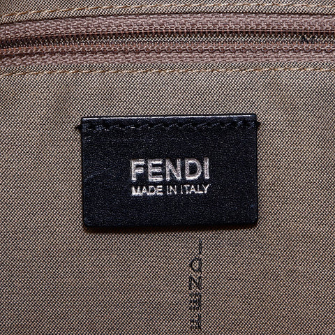 フェンディ FENDI ズッカ柄 PVC ショルダーバッグ ネイビー WS7307