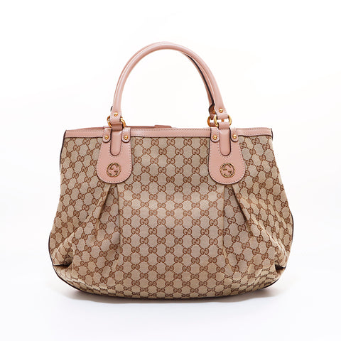 グッチ GUCCI GGキャンバス ハンドバッグ ブラウン WS7315