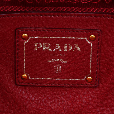 プラダ PRADA 2way ハンドバッグ レッド WS7319