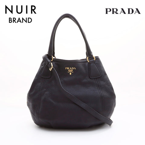 PRADA 2way Handbag Black WS7320