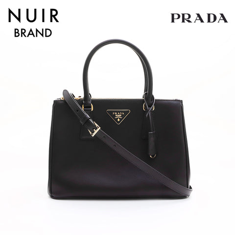 PRADA Galleria Saffiano 2way Handbag Black WS7321