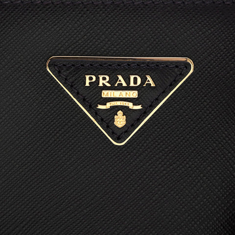 プラダ PRADA ガレリア サフィアーノ 2way ハンドバッグ ブラック WS7321