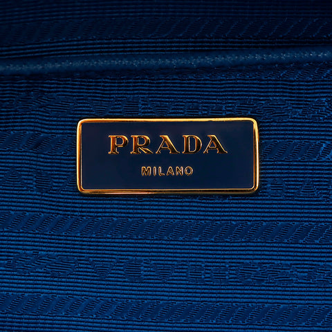 プラダ PRADA ガレリア サフィアー トートバッグ ブルー WS7322