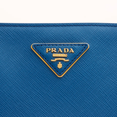 プラダ PRADA ガレリア サフィアー トートバッグ ブルー WS7322