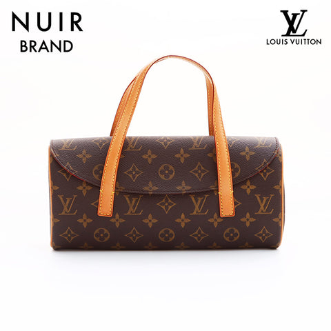 Louis Vuitton LOUIS VUITTON VI1002 Monogram Sonatine Handbag Brown WS7325