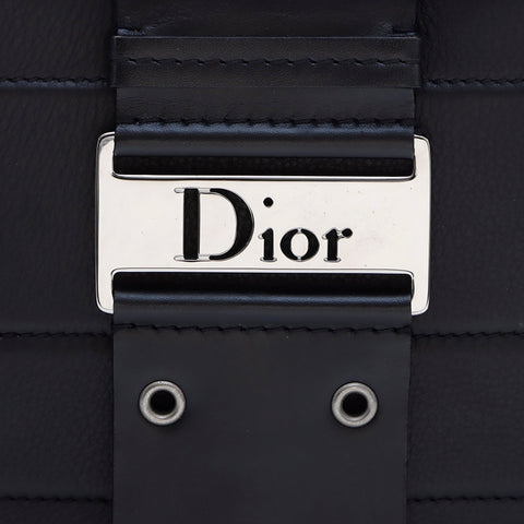 クリスチャンディオール Christian Dior ストリートシック シルバー金具 ショルダーバッグ ブラック WS7328