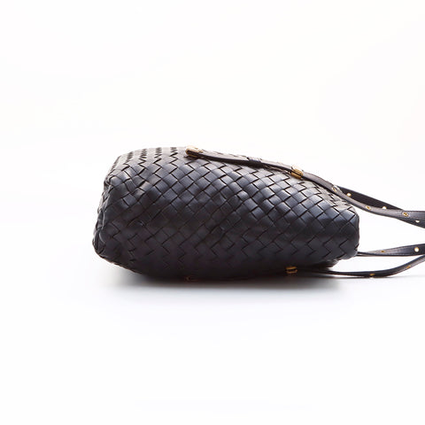 ボッテガヴェネタ BOTTEGAVENETA イントレチャート ハンドバッグ ブラック WS7338