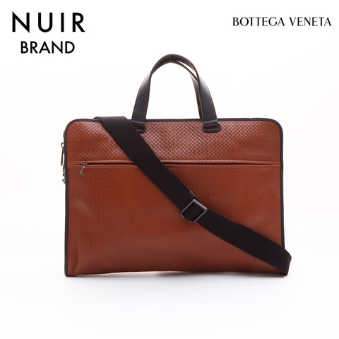 Bottegaveneta Intrecciato Briefcase Shoulder Bag Brown WS7343