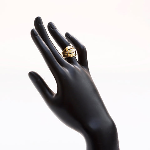 Chanel Chanel Logo Strassgröße: 9 Ring/Ring Gold WS7345