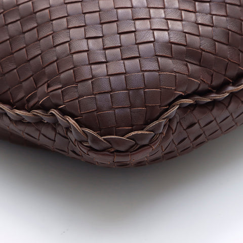 ボッテガヴェネタ BOTTEGAVENETA イントレチャート ショルダーバッグ ブラウン WS7356