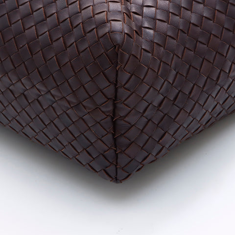 ボッテガヴェネタ BOTTEGAVENETA イントレチャート ショルダーバッグ ブラウン WS7357