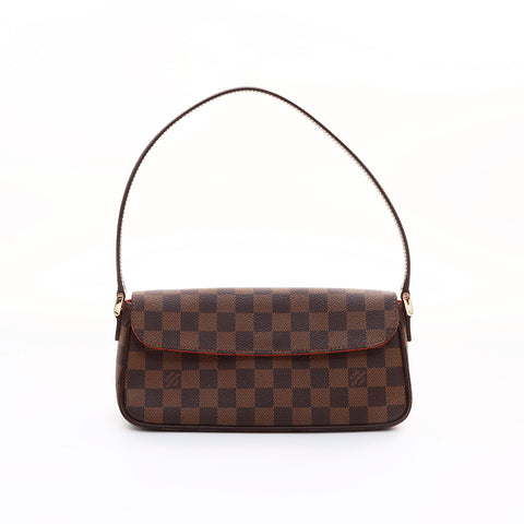 ルイ・ヴィトン LOUIS VUITTON ダミエ レコレータ FL0025 ハンドバッグ ブラウン WS7366