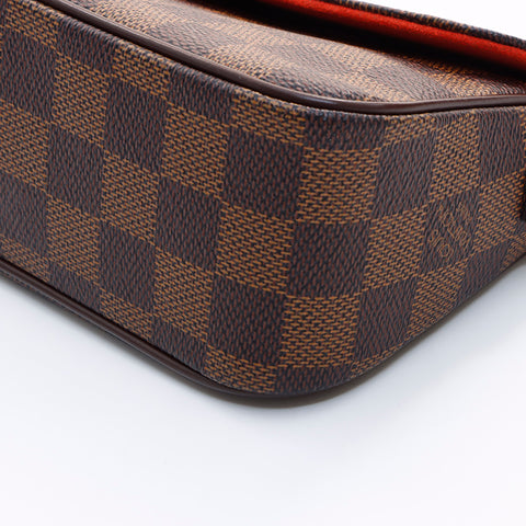 ルイ・ヴィトン LOUIS VUITTON ダミエ レコレータ FL0025 ハンドバッグ ブラウン WS7366