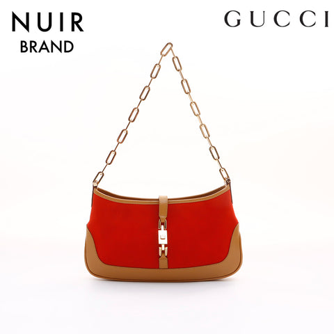 Gucci Jackie Suede Shoulder Bag Orange WS7374